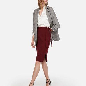 Express High Waisted Side Tie Pencil Skirt